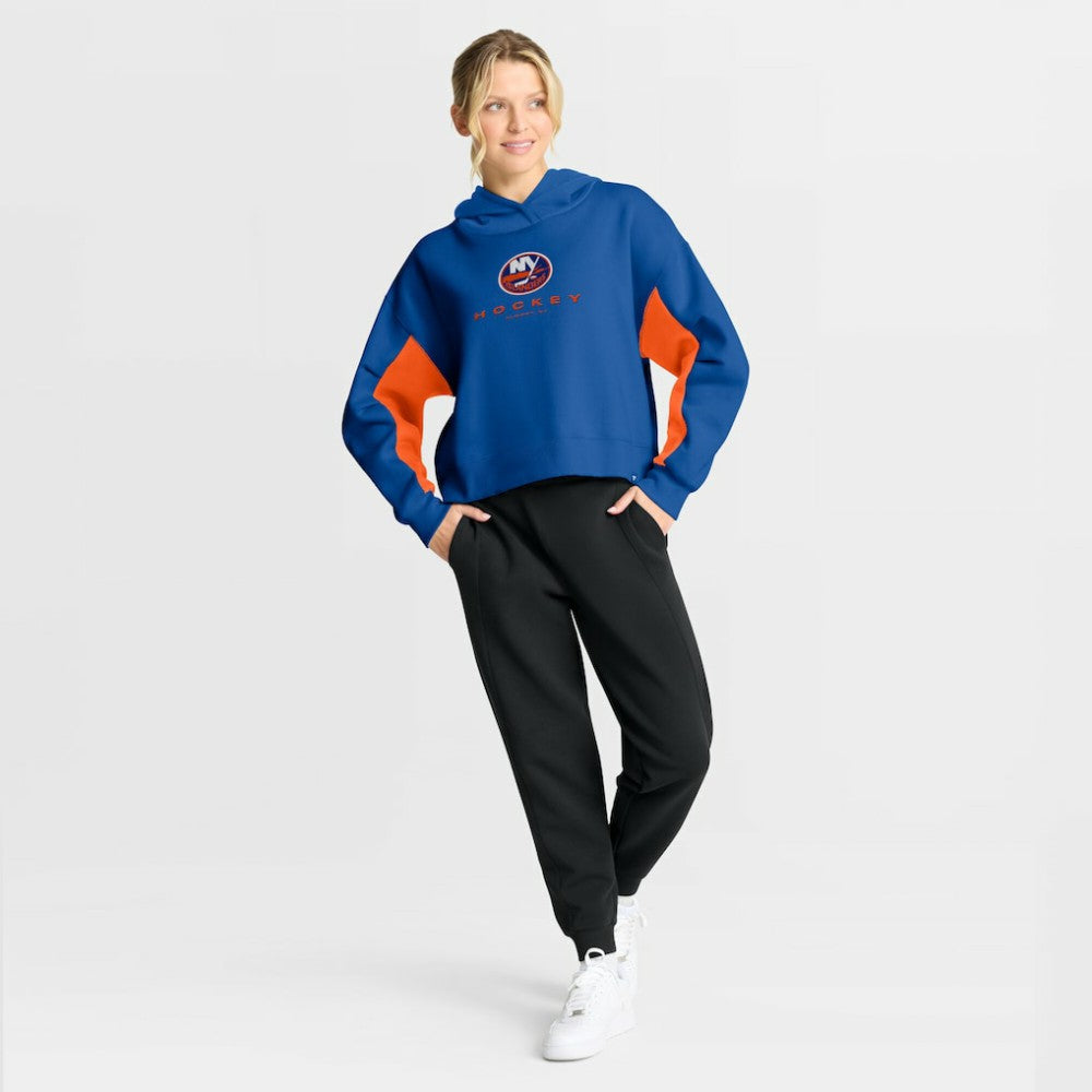 New York Islanders Fanatics Women's Back Check Boxy Hoodie - Royal - NHL