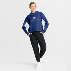 Toronto Maple Leafs Fanatics Women's Back Check Boxy Hoodie - Blue - NHL