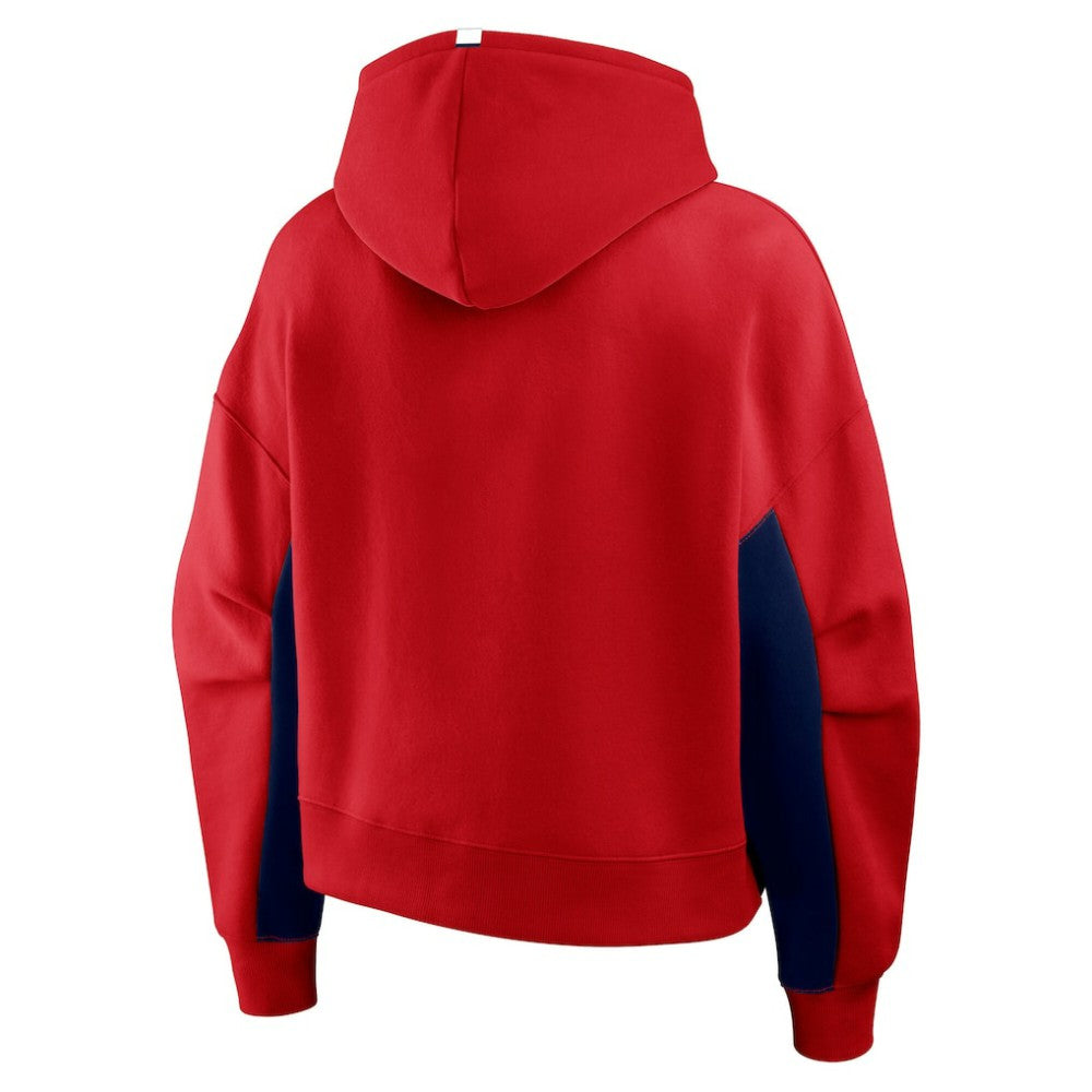 Washington Capitals Fanatics Women's Back Check Boxy Hoodie - Red - NHL