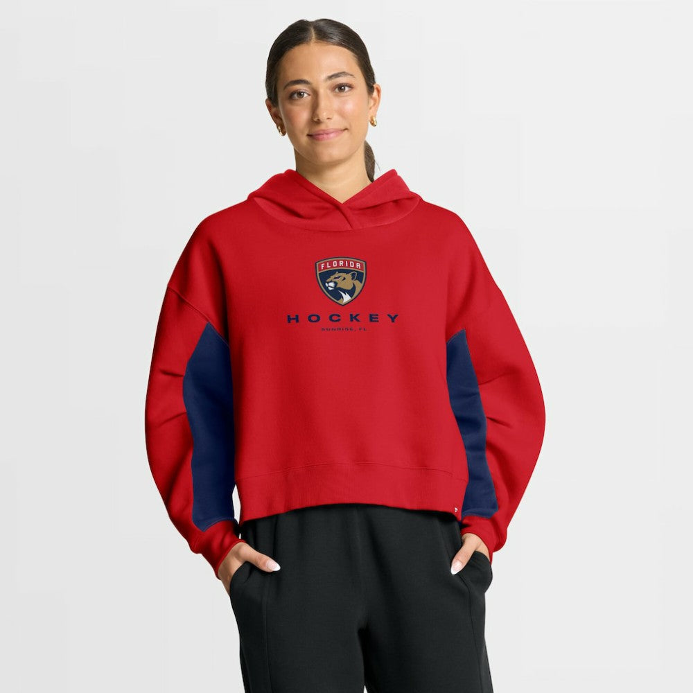 Florida Panthers Fanatics Women's Back Check Boxy Hoodie - Red - NHL