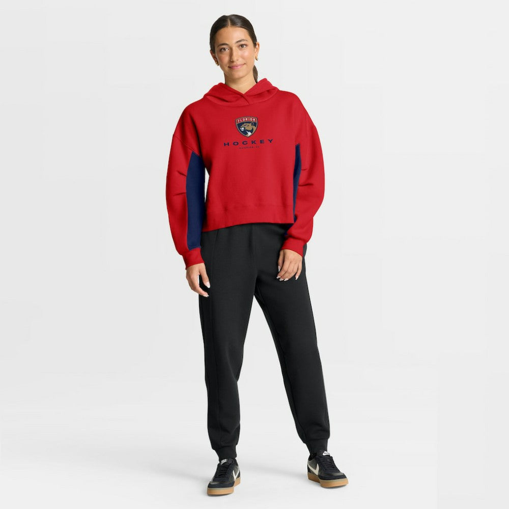 Florida Panthers Fanatics Women's Back Check Boxy Hoodie - Red - NHL