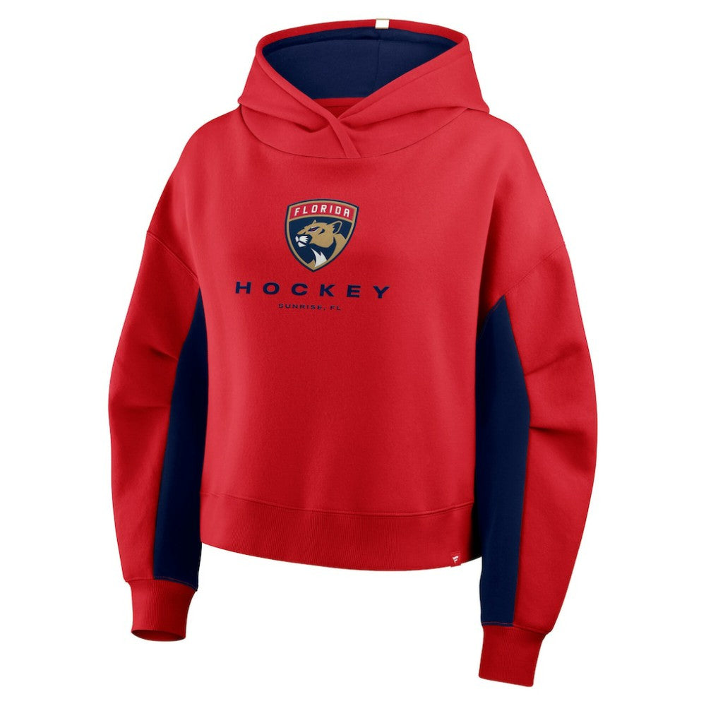 Florida Panthers Fanatics Women's Back Check Boxy Hoodie - Red - NHL