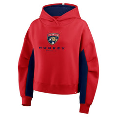 Florida Panthers Fanatics Women's Back Check Boxy Hoodie - Red - NHL
