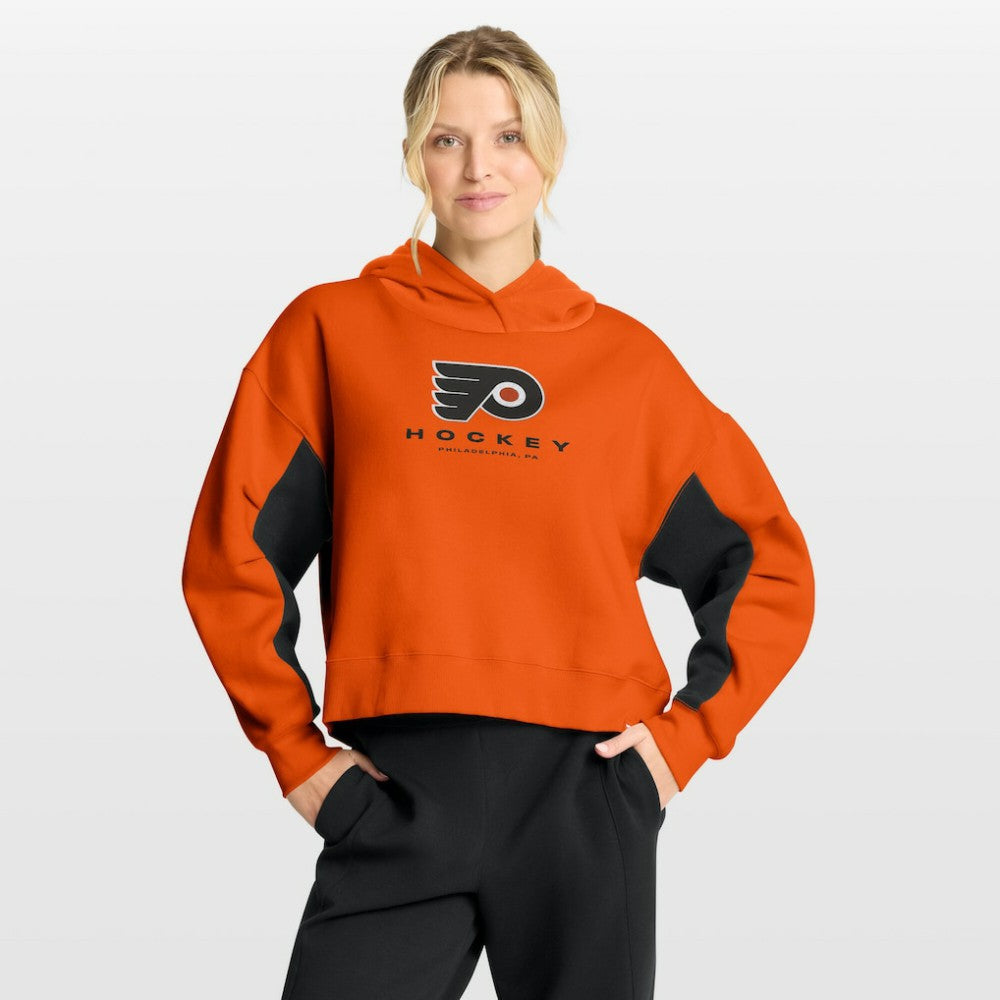 Philadelphia Flyers Fanatics Women's Back Check Boxy Hoodie - Orange - NHL