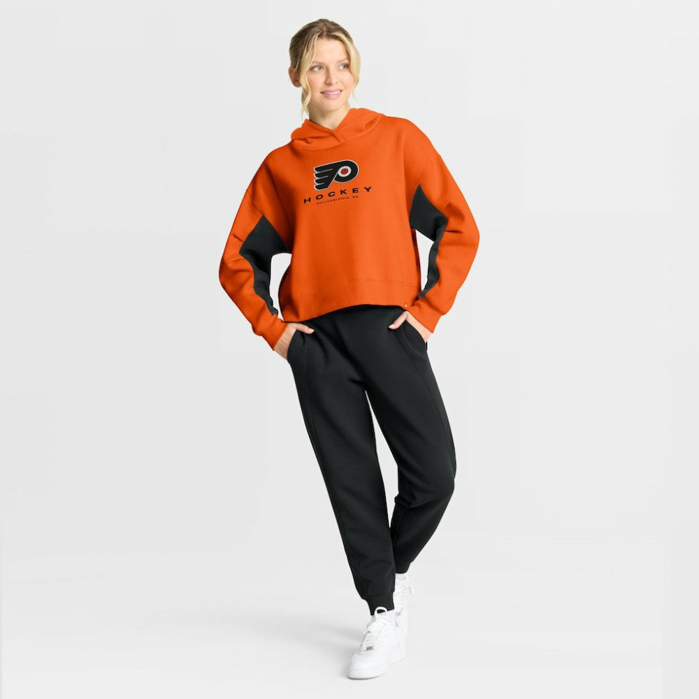 Philadelphia Flyers Fanatics Women's Back Check Boxy Hoodie - Orange - NHL