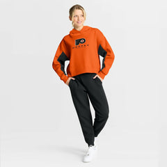 Philadelphia Flyers Fanatics Women's Back Check Boxy Hoodie - Orange - NHL