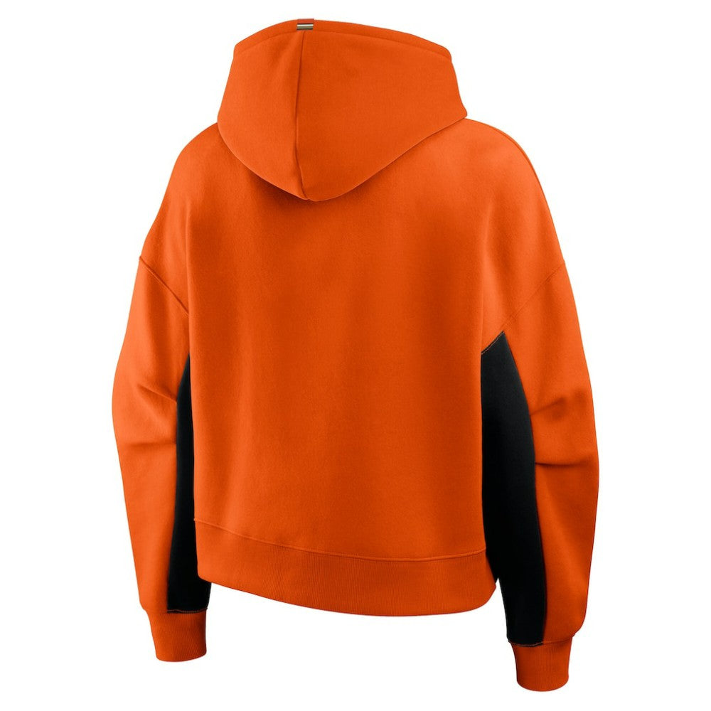 Anaheim Ducks Fanatics Women's Back Check Boxy Hoodie - Orange - NHL