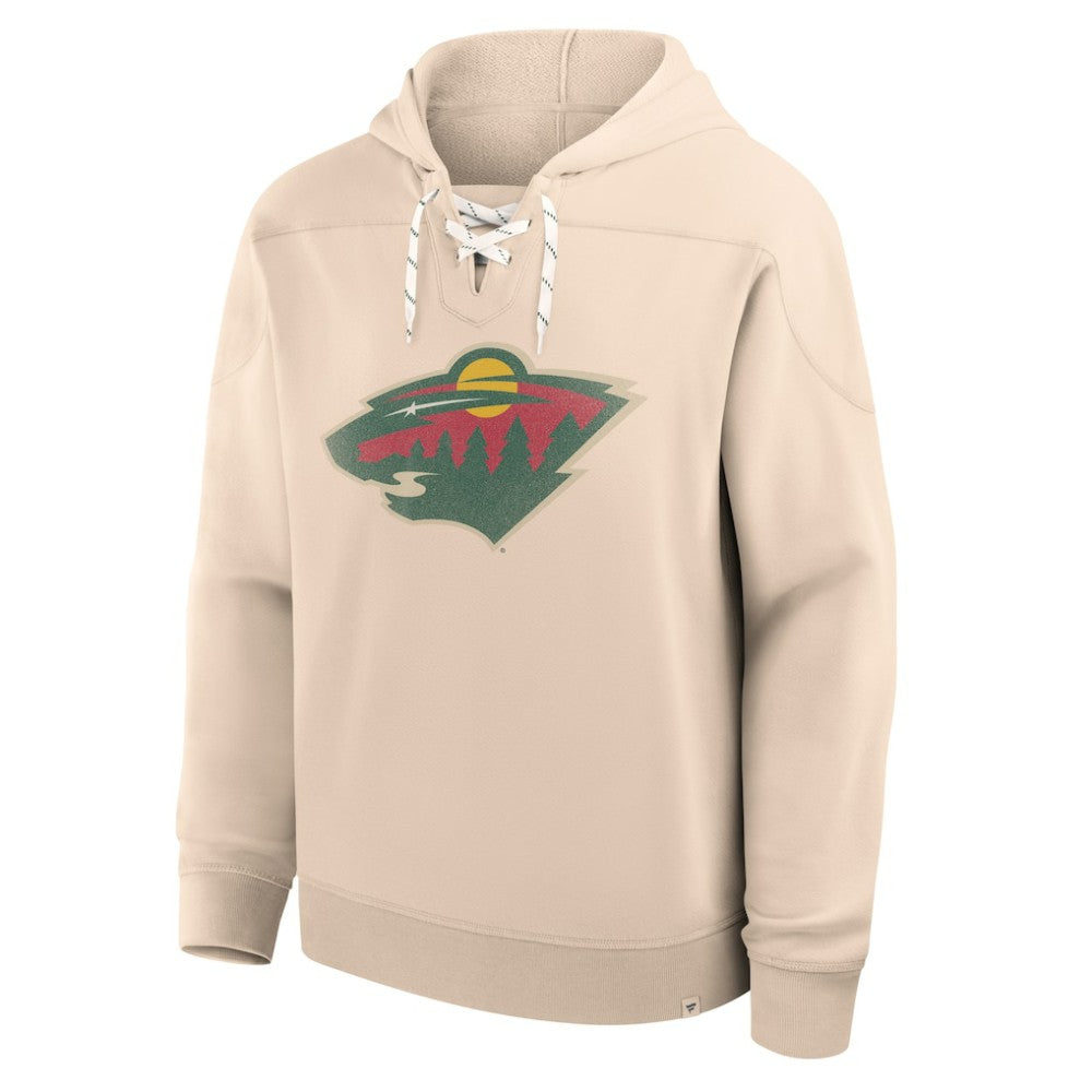 Minnesota Wild Fanatics Vintage Hoodie - Cream - NHL