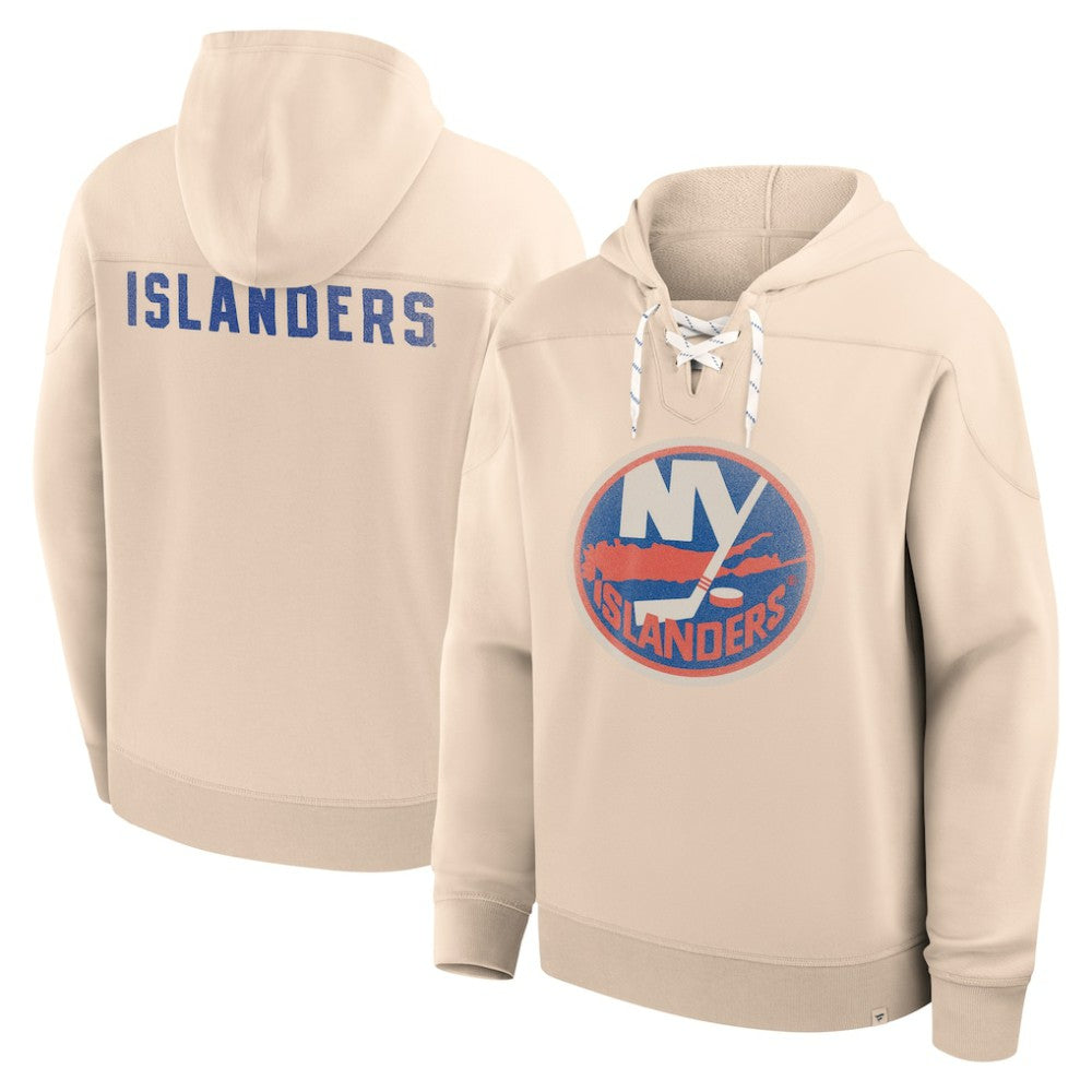 New York Islanders Fanatics Vintage Hoodie - Cream - NHL
