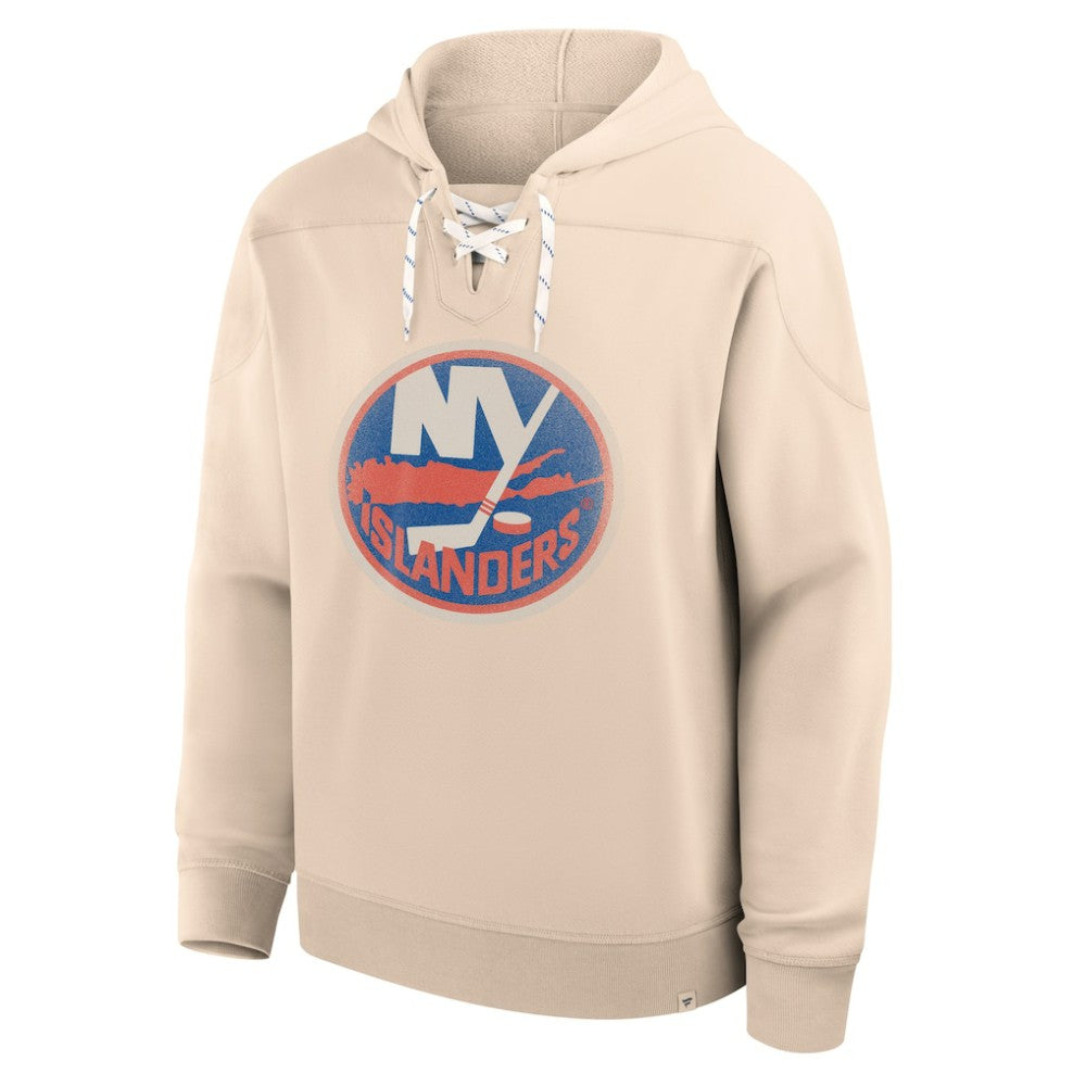New York Islanders Fanatics Vintage Hoodie - Cream - NHL