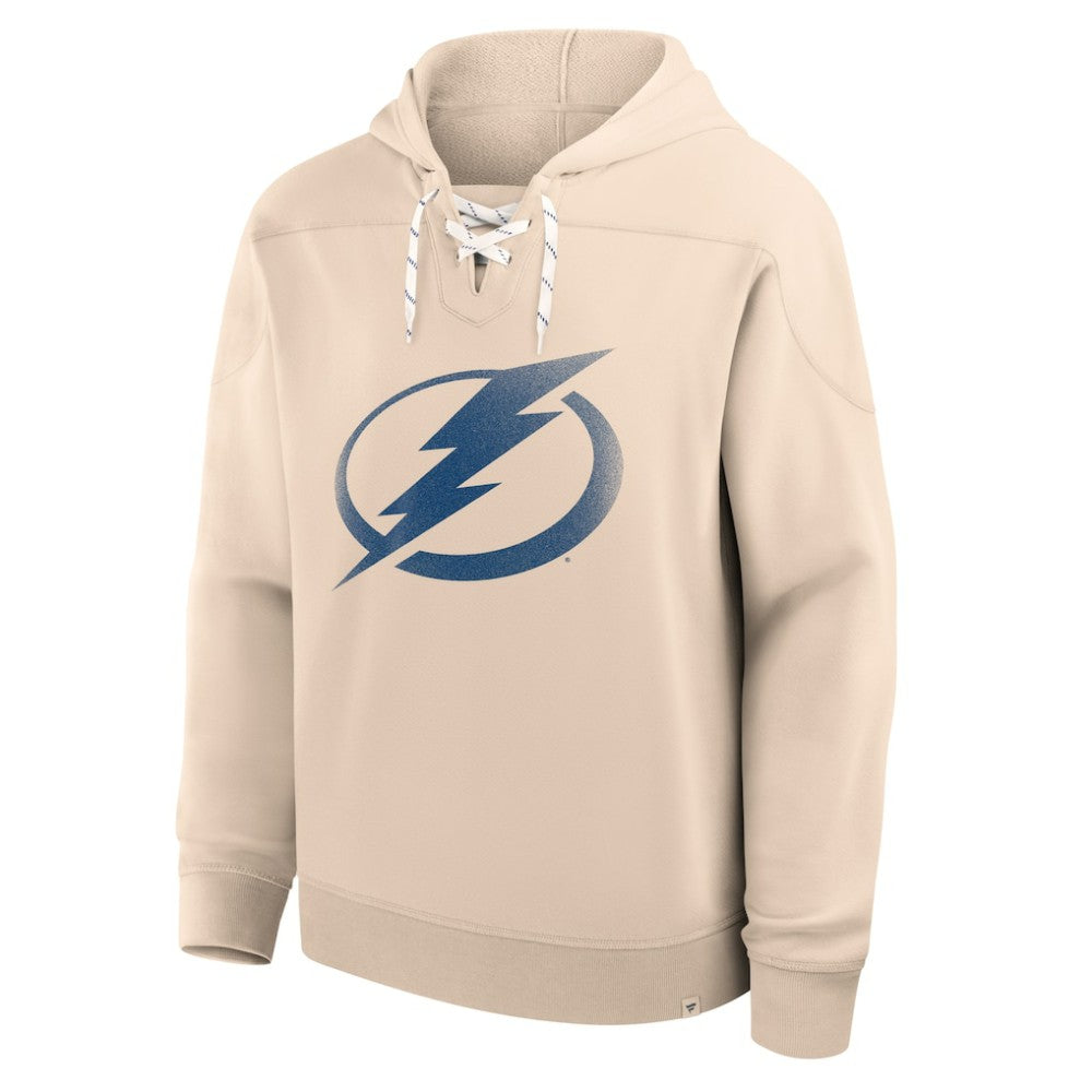 Tampa Bay Lightning Fanatics Vintage Hoodie - Cream - NHL