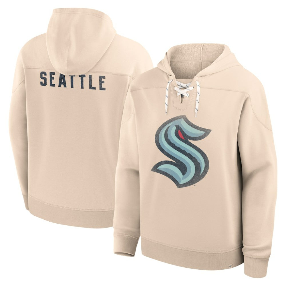 Seattle Kraken Fanatics Vintage Hoodie - Cream - NHL