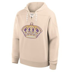 Los Angeles Kings Fanatics Vintage Hoodie - Cream - NHL