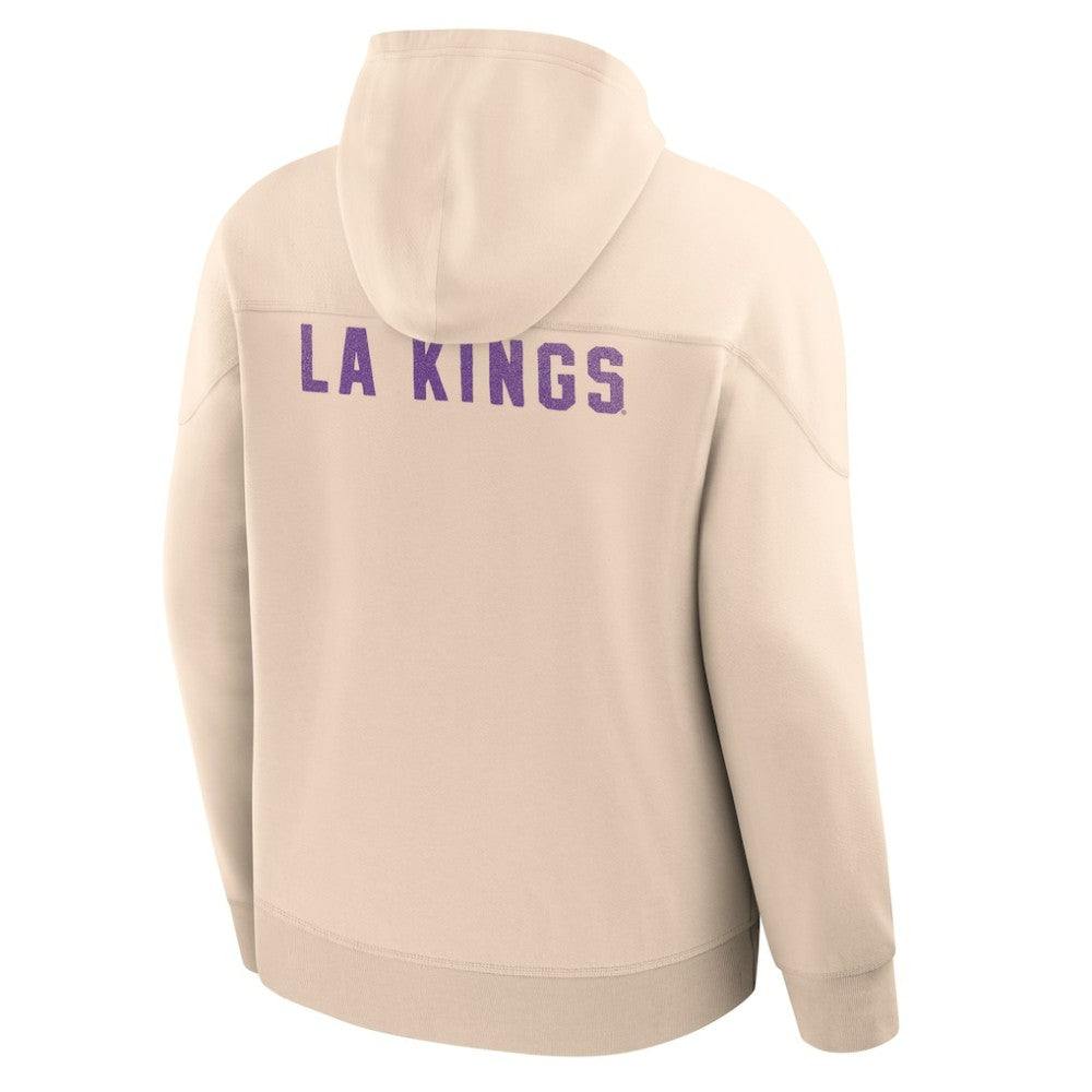 Los Angeles Kings Fanatics Vintage Hoodie - Cream - NHL
