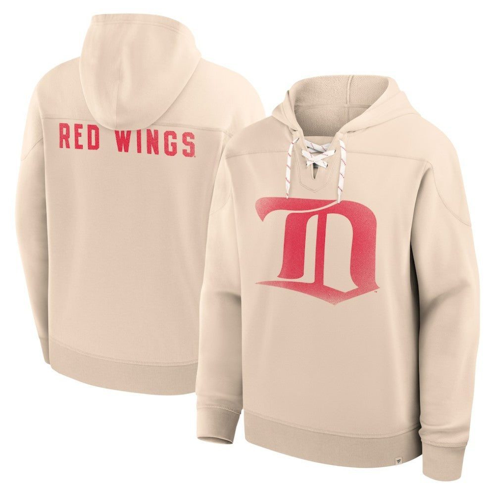 Detroit Red Wings Fanatics Vintage Hoodie - Cream - NHL