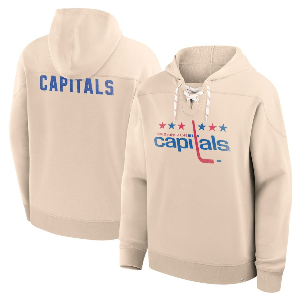 Washington Capitals Fanatics Vintage Hoodie - Cream - NHL