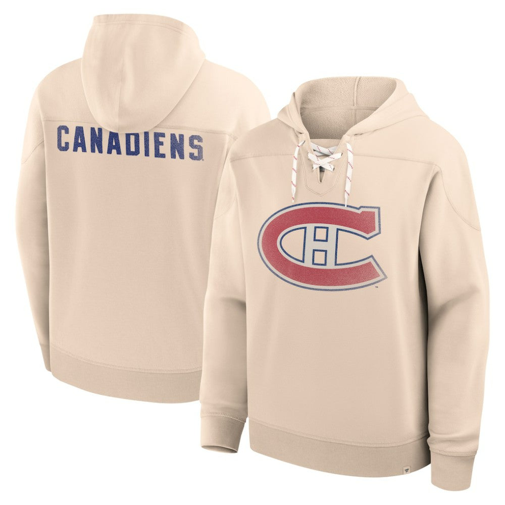 Montreal Canadiens Fanatics Vintage Hoodie - Cream - NHL