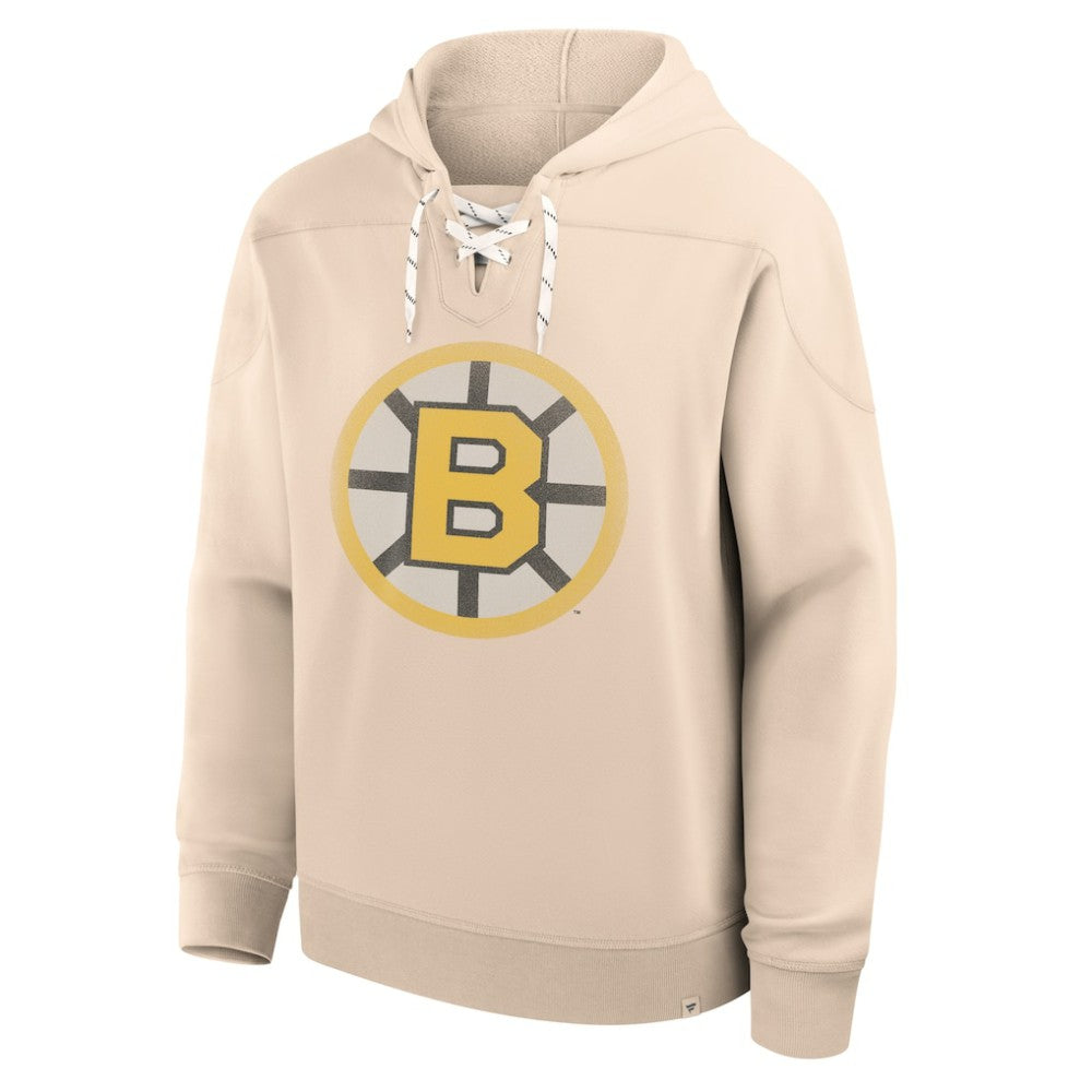 Boston Bruins Fanatics Vintage Hoodie - Cream - NHL