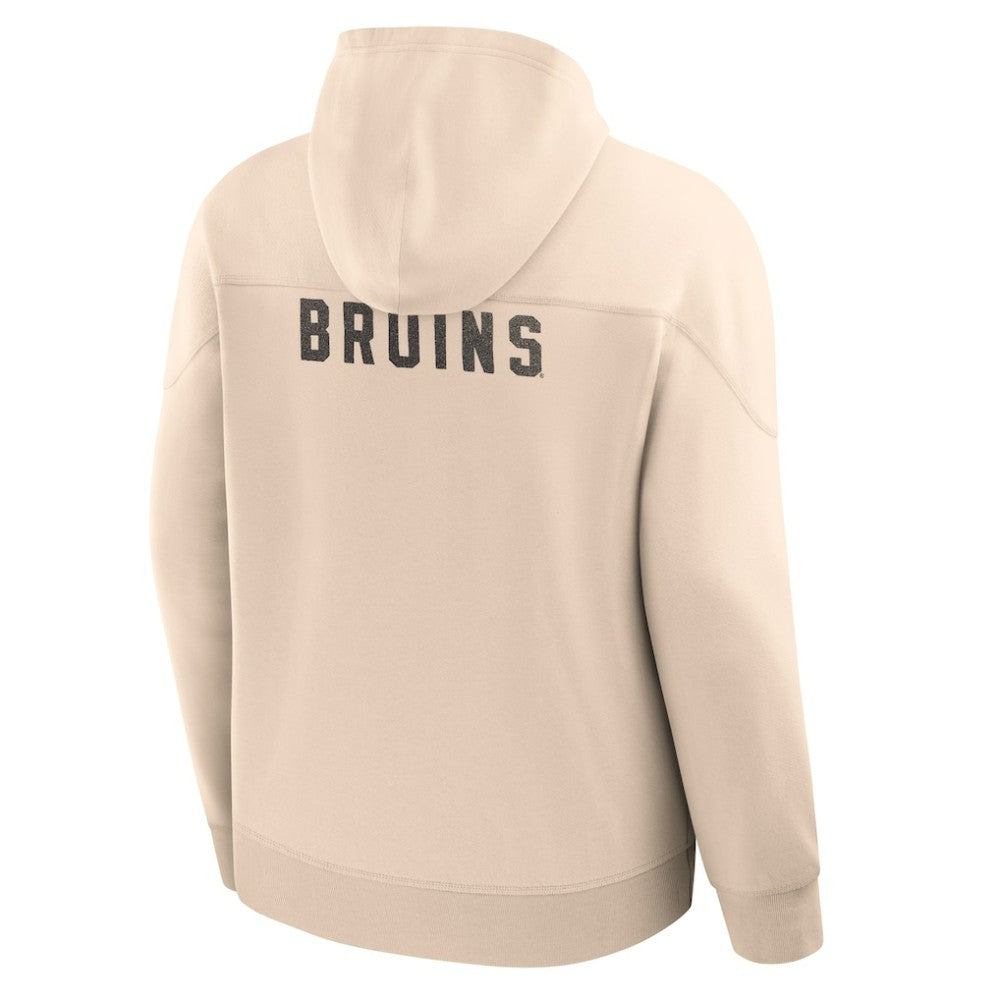 Boston Bruins Fanatics Vintage Hoodie - Cream - NHL