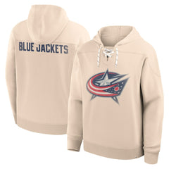 Columbus Blue Jackets Fanatics Vintage Hoodie - Cream - NHL