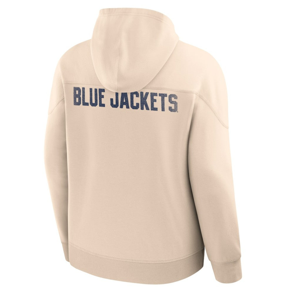 Columbus Blue Jackets Fanatics Vintage Hoodie - Cream - NHL