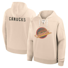 Vancouver Canucks Fanatics Vintage Hoodie - Cream - NHL