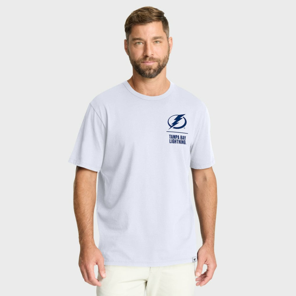 Tampa Bay Lightning Fanatics Crash The Net Legacy T-Shirt - White - NHL