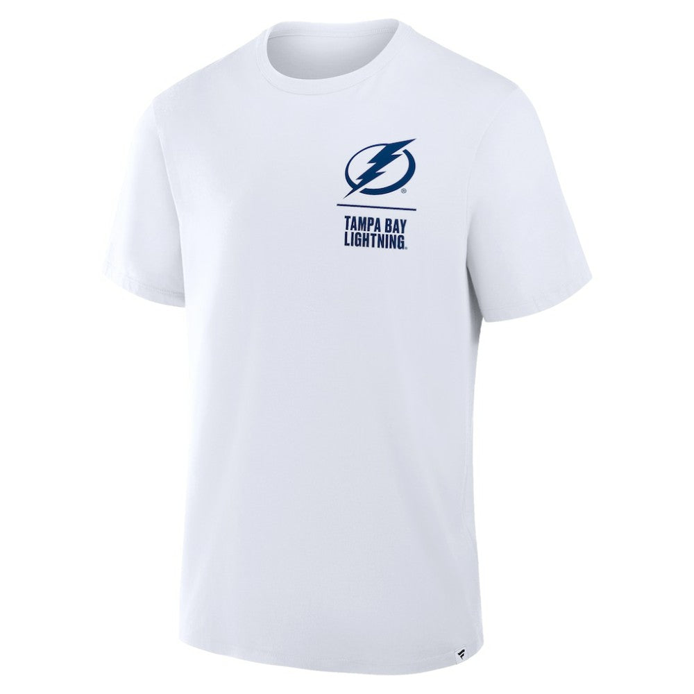 Tampa Bay Lightning Fanatics Crash The Net Legacy T-Shirt - White - NHL