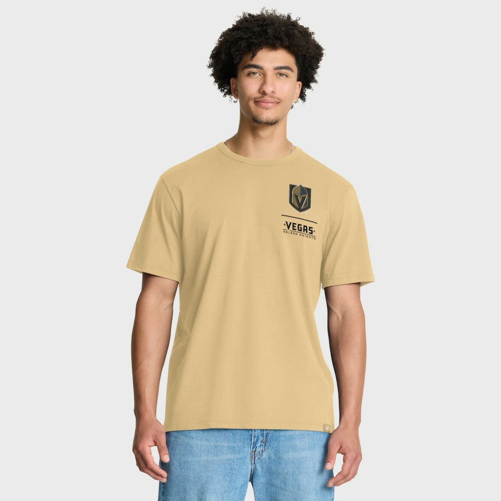 Vegas Golden Knights Fanatics Crash The Net Legacy T-Shirt - Gold - NHL