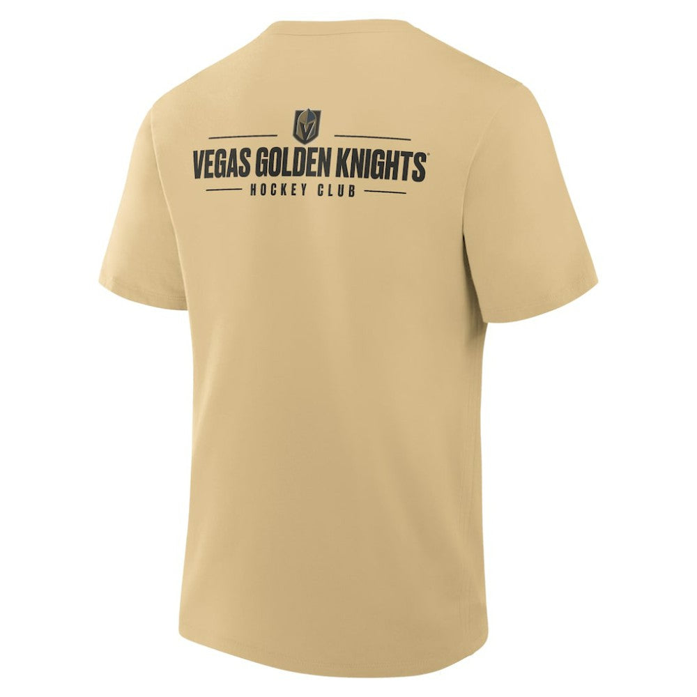 Vegas Golden Knights Fanatics Crash The Net Legacy T-Shirt - Gold - NHL