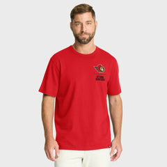 Ottawa Senators Fanatics Crash The Net Legacy T-Shirt - Red - NHL