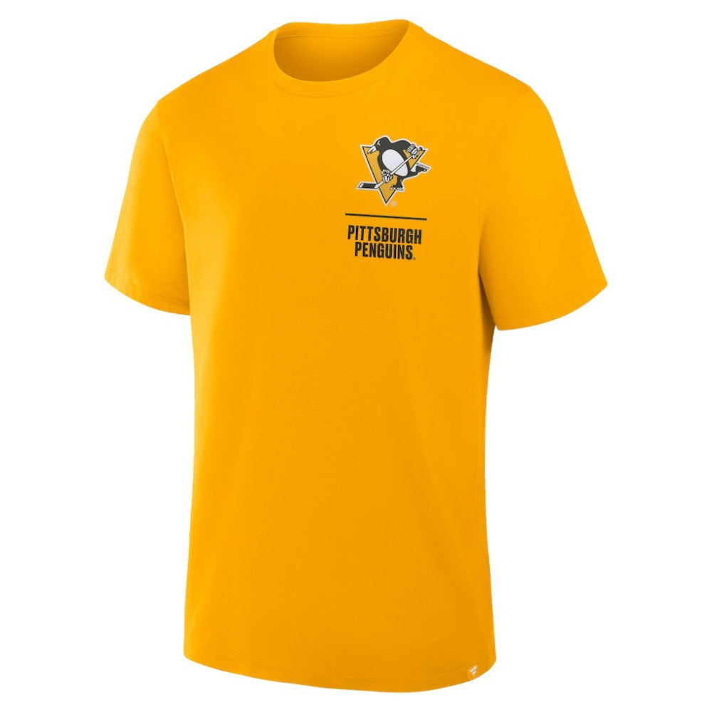 Pittsburgh Penguins Fanatics Crash The Net Legacy T-Shirt - Gold - NHL