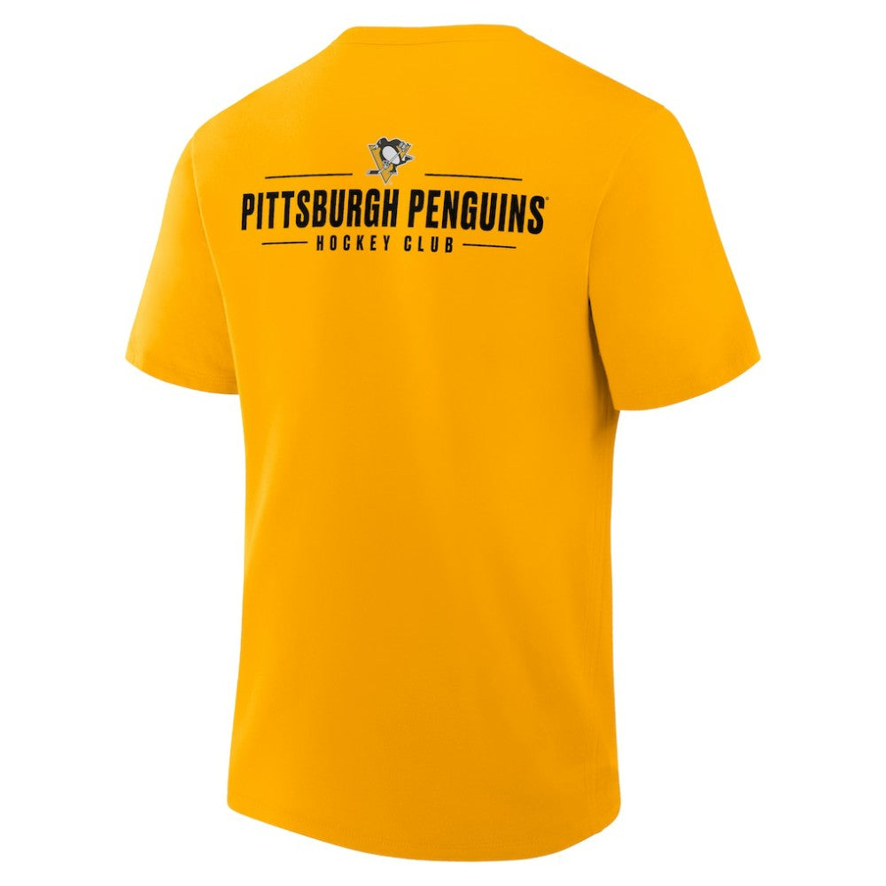 Pittsburgh Penguins Fanatics Crash The Net Legacy T-Shirt - Gold - NHL