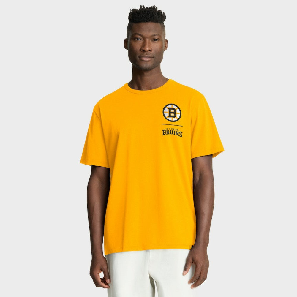 Boston Bruins Fanatics Crash The Net Legacy T-Shirt - Gold - NHL