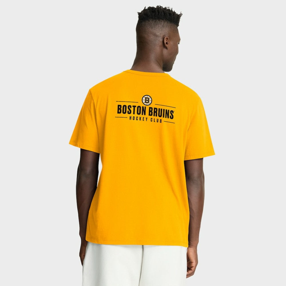 Boston Bruins Fanatics Crash The Net Legacy T-Shirt - Gold - NHL