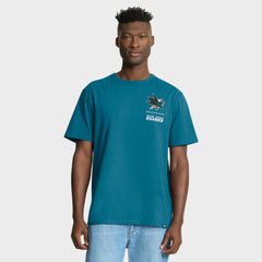 San Jose Sharks Fanatics Crash The Net Legacy T-Shirt - Teal - NHL