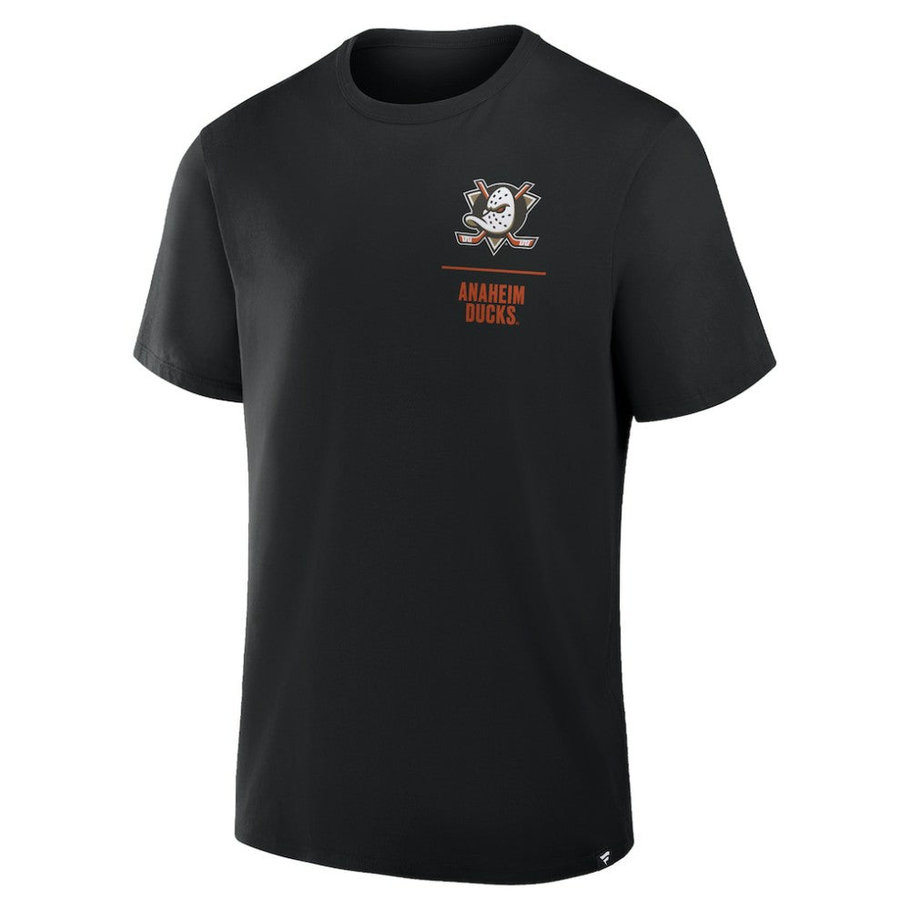 Anaheim Ducks Fanatics Crash The Net Legacy T-Shirt - Black - NHL