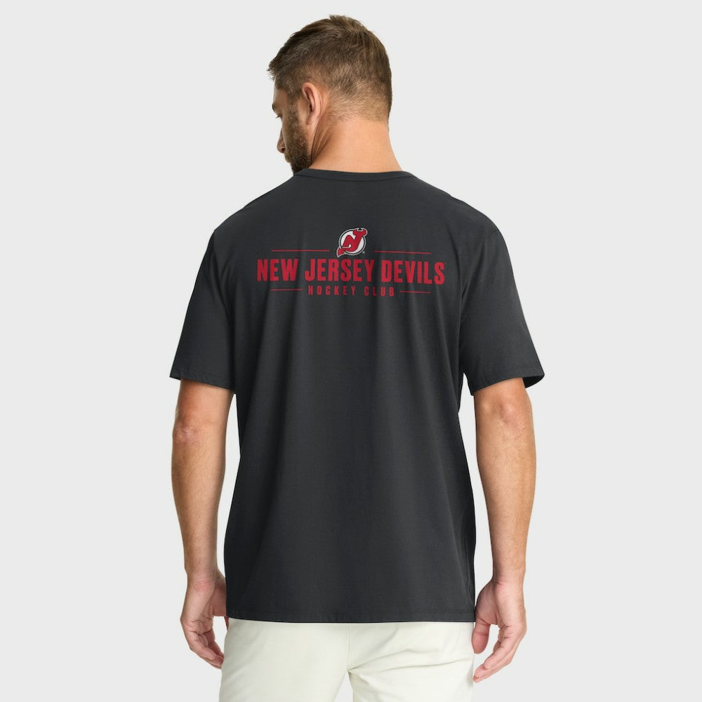 New Jersey Devils Fanatics Crash The Net Legacy T-Shirt - Black - NHL