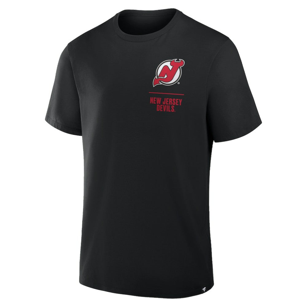 New Jersey Devils Fanatics Crash The Net Legacy T-Shirt - Black - NHL