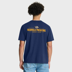 Nashville Predators Fanatics Crash The Net Legacy T-Shirt - Navy - NHL