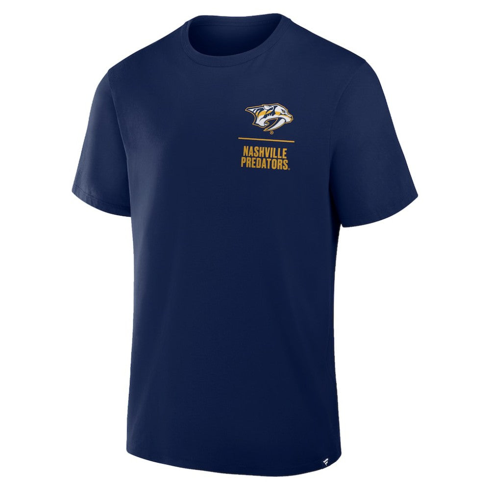 Nashville Predators Fanatics Crash The Net Legacy T-Shirt - Navy - NHL