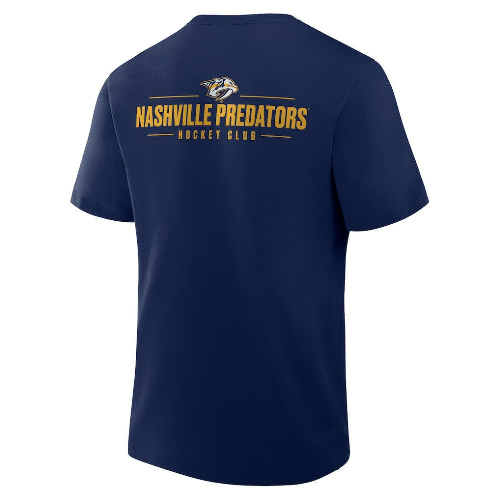 Nashville Predators Fanatics Crash The Net Legacy T-Shirt - Navy - NHL