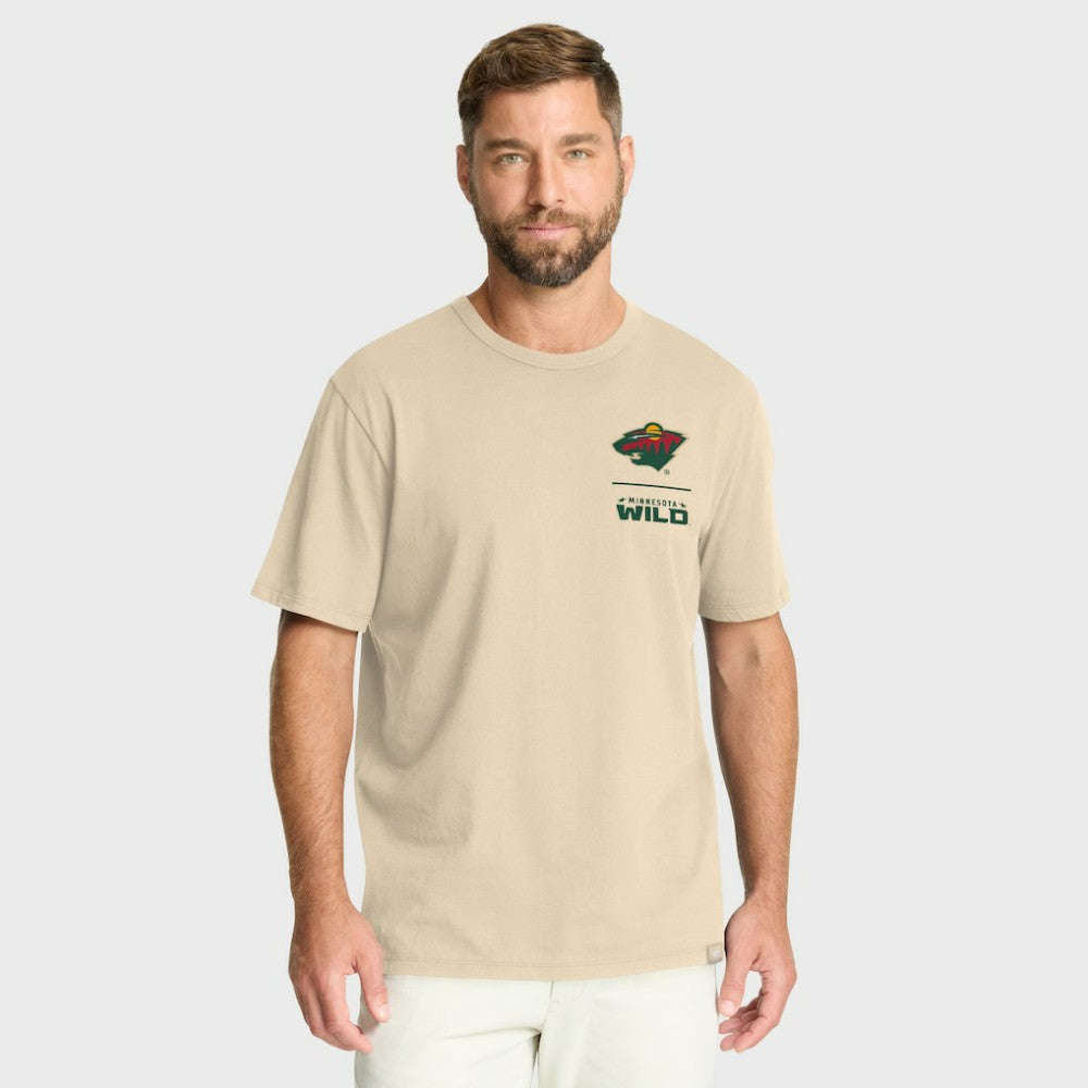 Minnesota Wild Fanatics Crash The Net Legacy T-Shirt - Natural - NHL