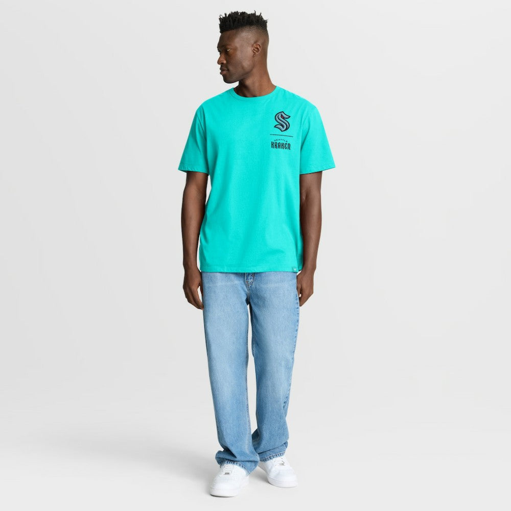 Seattle Kraken Fanatics Crash The Net Legacy T-Shirt - Light Blue - NHL