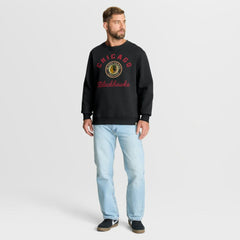Chicago Blackhawks Fanatics Vintage Stickler Sweatshirt - Black - NHL