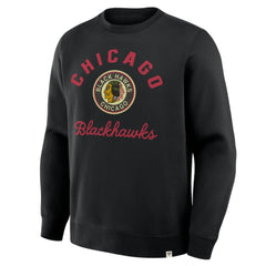 Chicago Blackhawks Fanatics Vintage Stickler Sweatshirt - Black - NHL