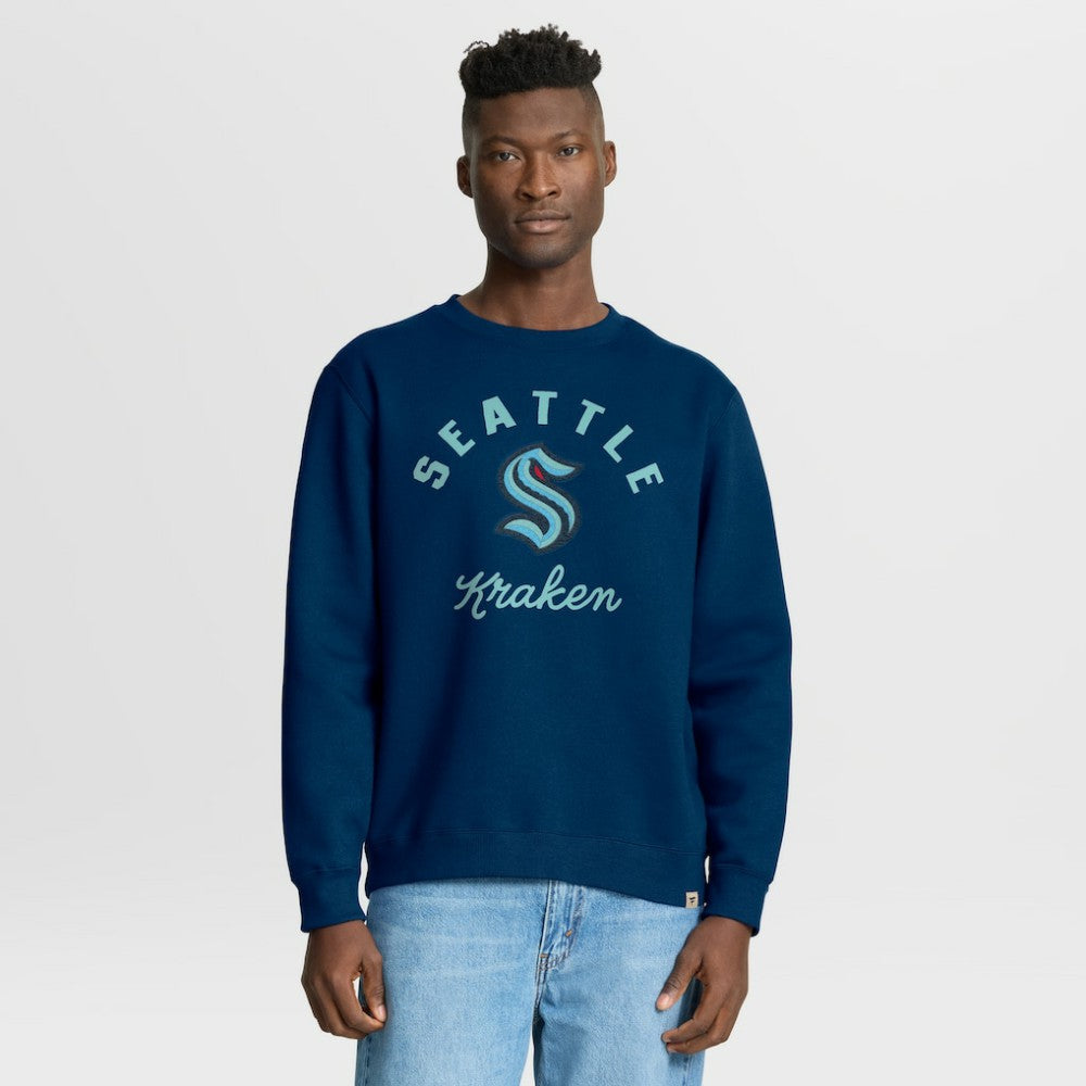 Seattle Kraken Fanatics Stickler Sweatshirt - Deep Sea Blue - NHL