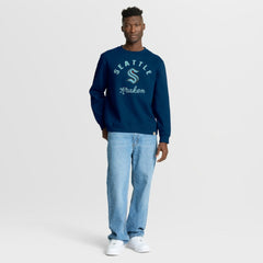 Seattle Kraken Fanatics Stickler Sweatshirt - Deep Sea Blue - NHL