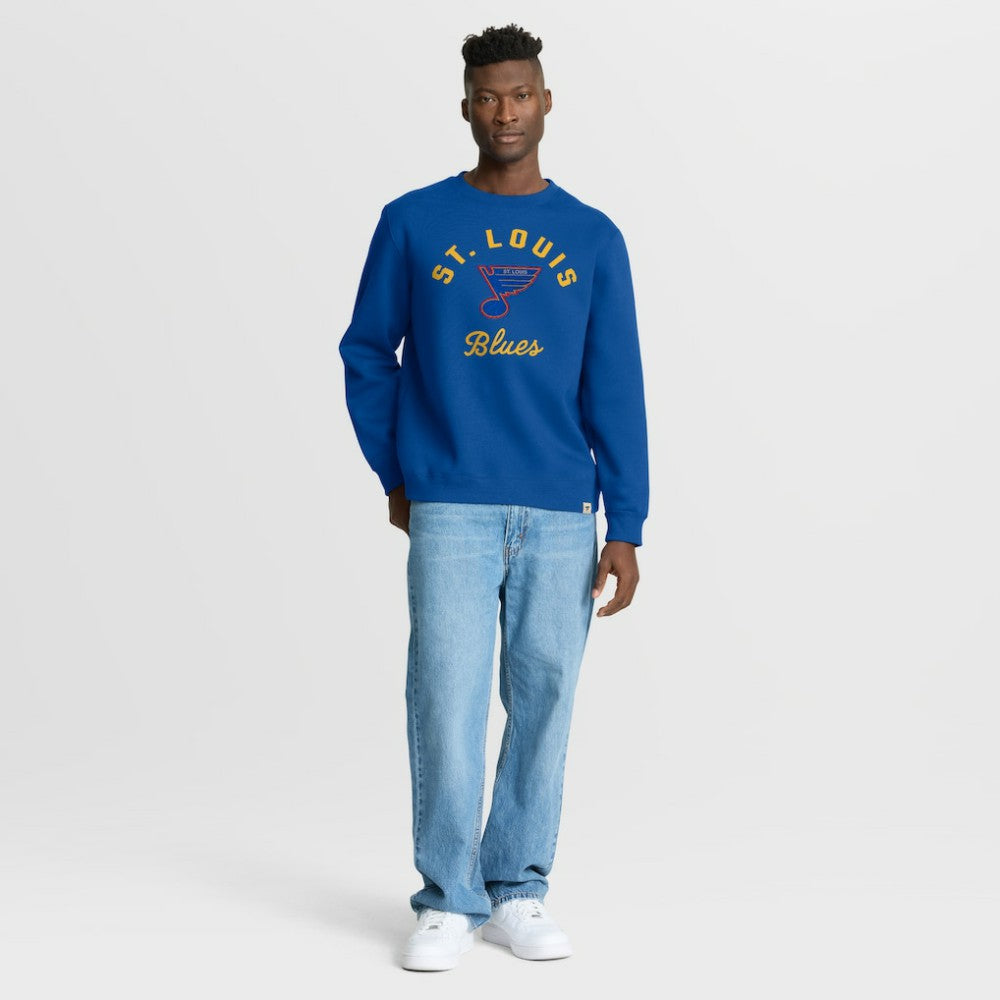 St. Louis Blues Fanatics Vintage Stickler Sweatshirt - Blue - NHL