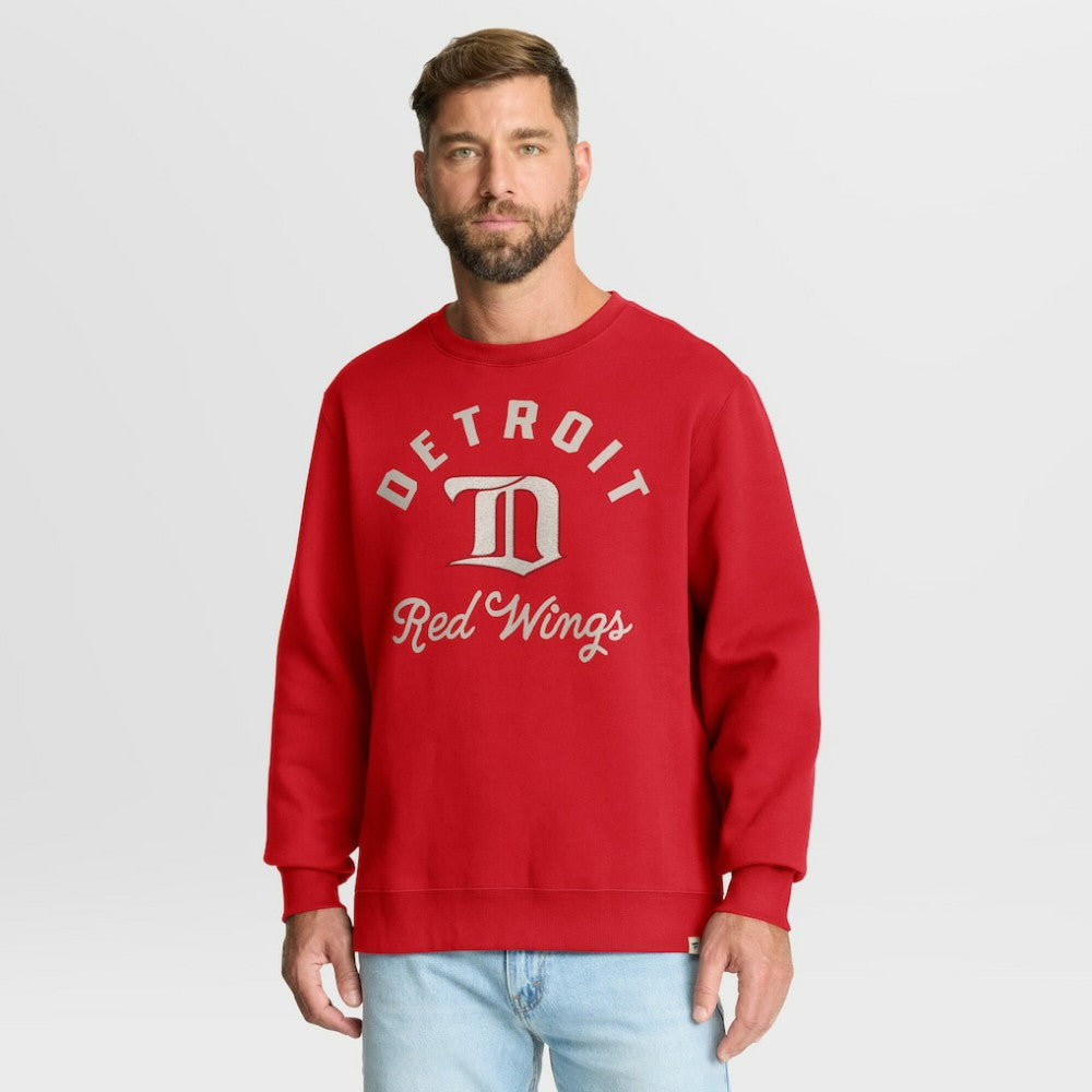 Detroit Red Wings Fanatics Vintage Stickler Sweatshirt - Red - NHL